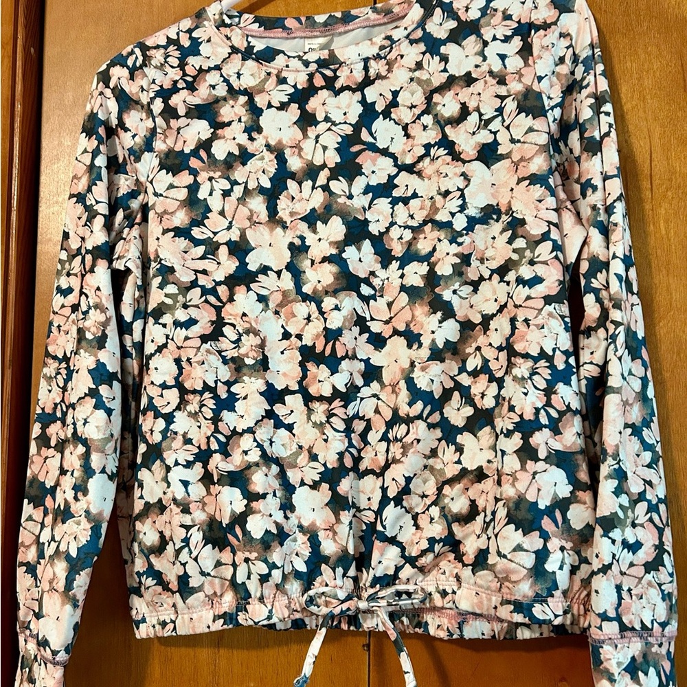 OshKosh B'gosh Floral Long Sleeve Top - Pink and Blue